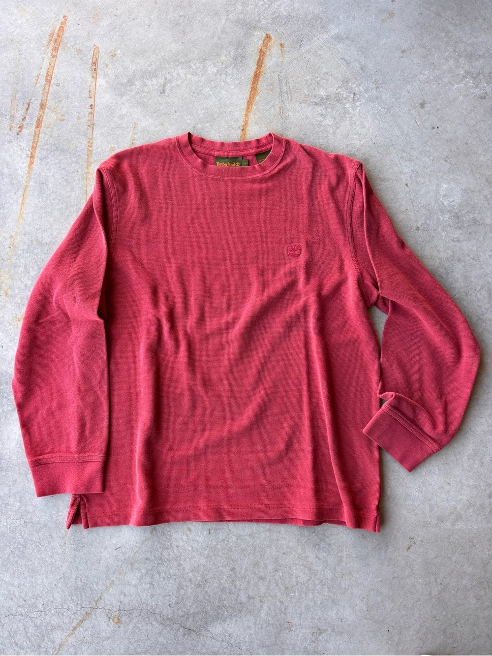 Timberland Vintage 2003 Faded Red Crewneck Y2K Men’s L